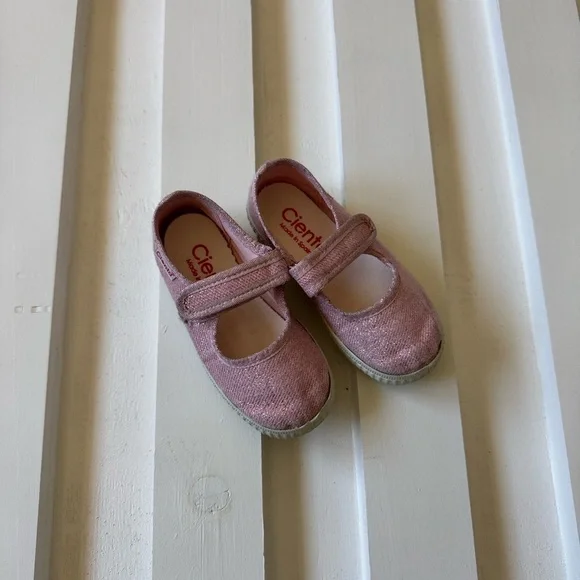 Cienta Sparkle Pink Mary Jane Flats - Picture 4 of 4